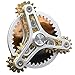 Bitopbi Pure Brass Fidget Spinner Gears Linkage Fidget Metal DIY Hand Spinner Spins Long Time EDC Focus Meditation Break Bad Habits ADHD with Multiple Premium Bearings 13 Bearings White - Image 2