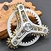 Bitopbi Pure Brass Fidget Spinner Gears Linkage Fidget Metal DIY Hand Spinner Spins Long Time EDC Focus Meditation Break Bad Habits ADHD with Multiple Premium Bearings 13 Bearings White - Image 4