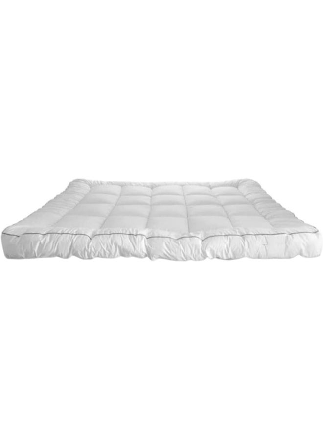 Dibaj Premium 100% Microfiber Fitted Mattress Cover with 14cm Height and Full 35cm Skirt for 120x200 cm Bed - Soft, Durable, Breathable Bedding Protector - Image 3