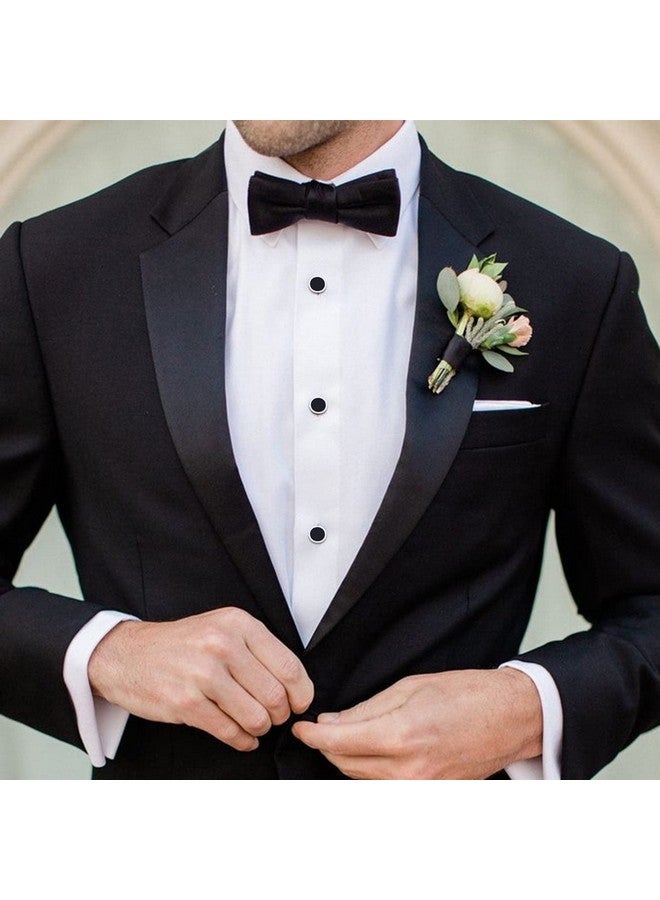 هاوسن طقم أزرار أكمام سوداء وقميص سهرة للرجال - حفلات الزفاف والأعمال في صندوق هدايا - Image 4