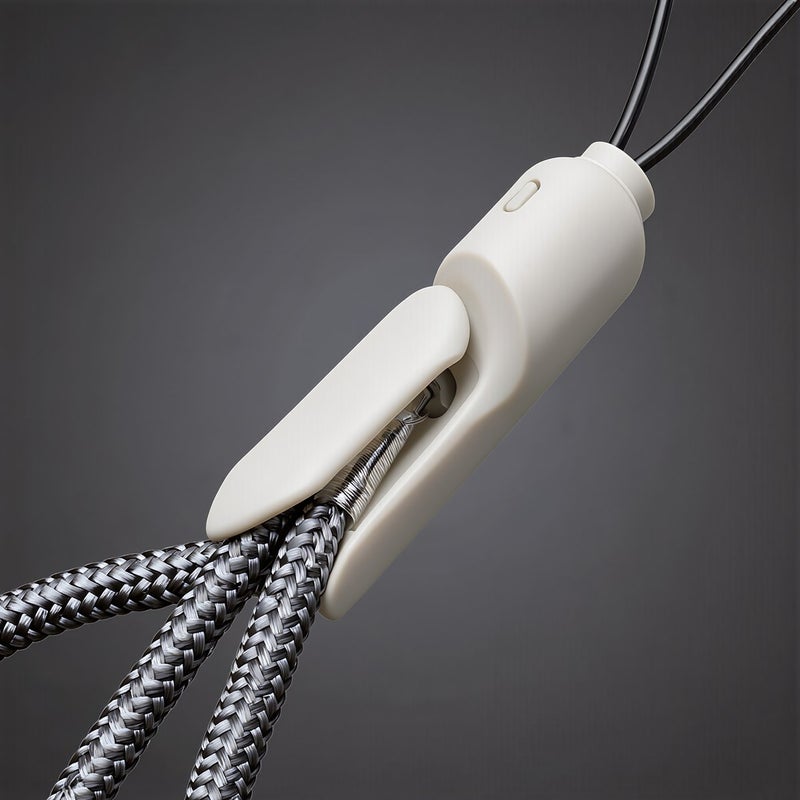 Ultra Light 5g Gray Wrist Lanyard Compact Pocket Friendly Easy To Carry For Travel Use - Image 5