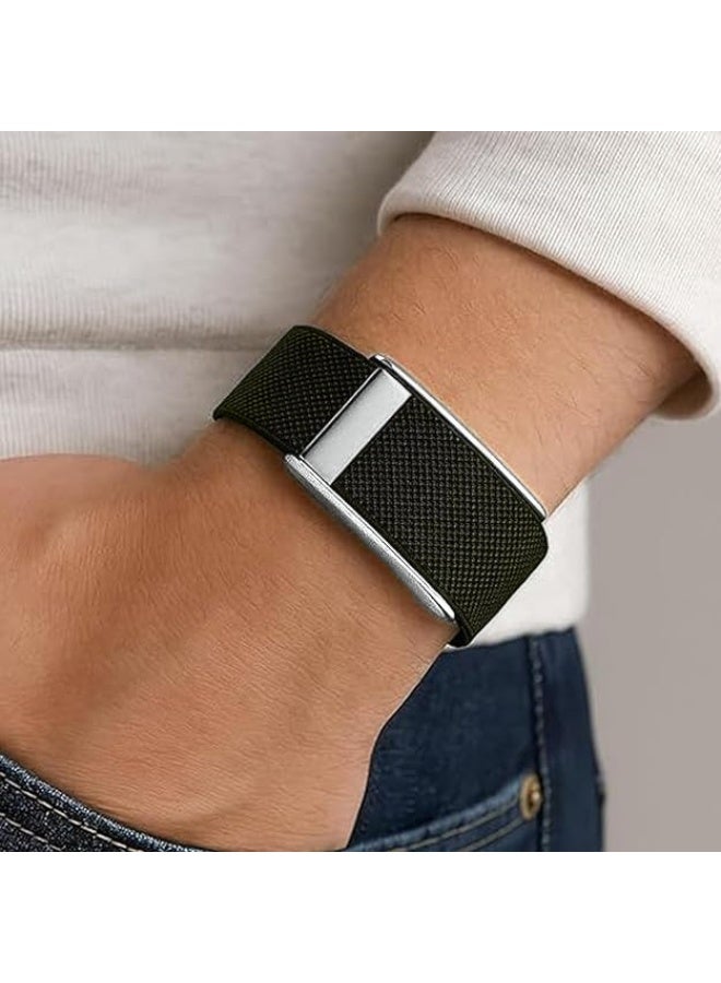Ultra-soft Nylon Replacement Band Compatible with Whoop 5.0/Whoop 5.0 MG, Precious Metal & Adjustable Wristband Strap with U Shaped Connector. Not for Whoop 4.0 - Image 5