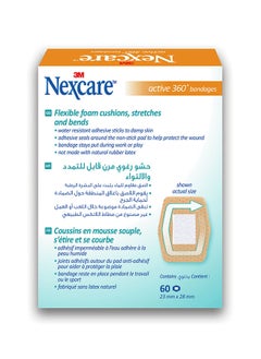 Nexcare ضمادات 3M النشطة مقاس 23×28 مم - 60 قطعة  - Image 2