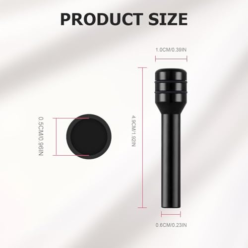 Gozaqe 4 PCS Car Door Lock Knobs,Aluminum Alloy Car Interior Door Lock Knob Pull Pins,Personalized Automotive Customization Accessories,Applicable to All Vehicle Models(Black) - Image 2