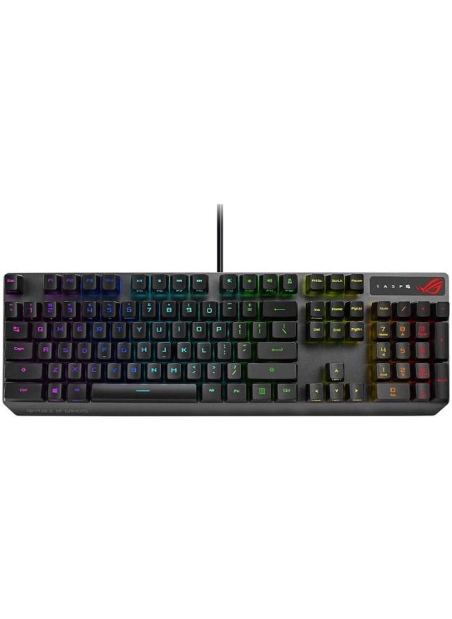 ASUS - ROG Strix Scope RX Mechanical Gaming Keyboard Mechanical Switches USB 2.0 Passthrough Aura Sync Armoury Crate RGB Lighting-Black - Image 1