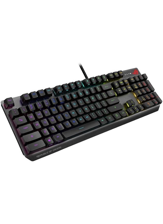 ASUS - ROG Strix Scope RX Mechanical Gaming Keyboard Mechanical Switches USB 2.0 Passthrough Aura Sync Armoury Crate RGB Lighting-Black - Image 1
