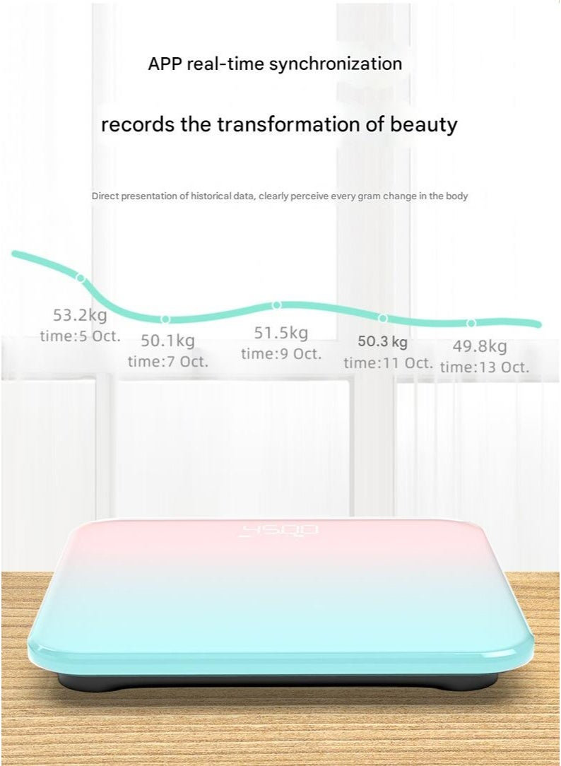 Generic Smart Bluetooth body fat scale, electronic scale, weight scale, 79 data analysis, comprehensive understanding of physical condition, accurate analysis of health index, provide health plan reference, equipped with smart application connection.  - Image 2