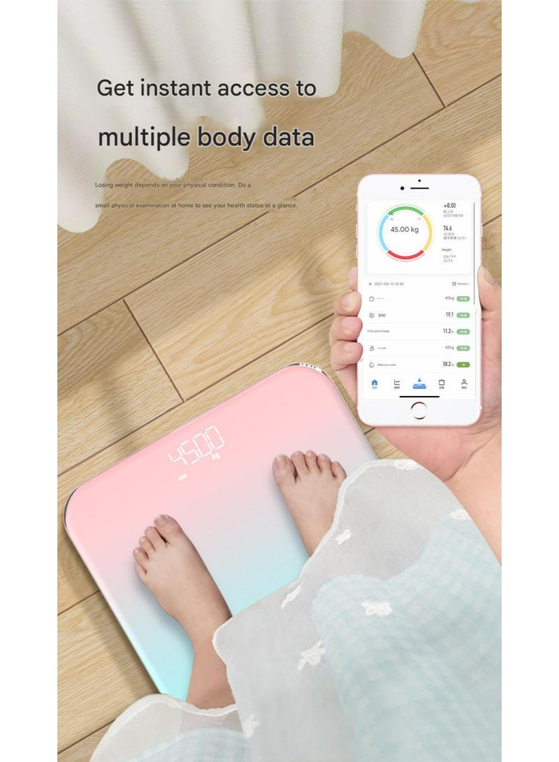 Generic Smart Bluetooth body fat scale, electronic scale, weight scale, 79 data analysis, comprehensive understanding of physical condition, accurate analysis of health index, provide health plan reference, equipped with smart application connection.  - Image 3