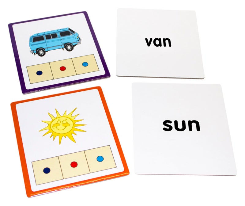 Junior Learning: CVC Word Builders  48 CVC Activity Cards  Phonemic Awareness  Helps Children to Recognize and Understand Basic Sounds in Words  Self Checking Feature  For Ages 4 and up - Image 3