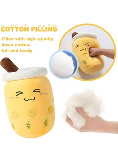 Bebiland 9.4 Inch Cartoon Bubble Milk Tea Plush Pillow, Soft Kawaii Hugging Plush Toys Gifts for Kids  - Image 3