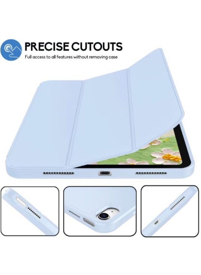 RYN iPad 10th Generation Case 2022, 10.9 Inch with Pencil Holder, Smart Trifold Stand, Soft TPU Back, Auto Wake/Sleep - Sky Blue - Image 4
