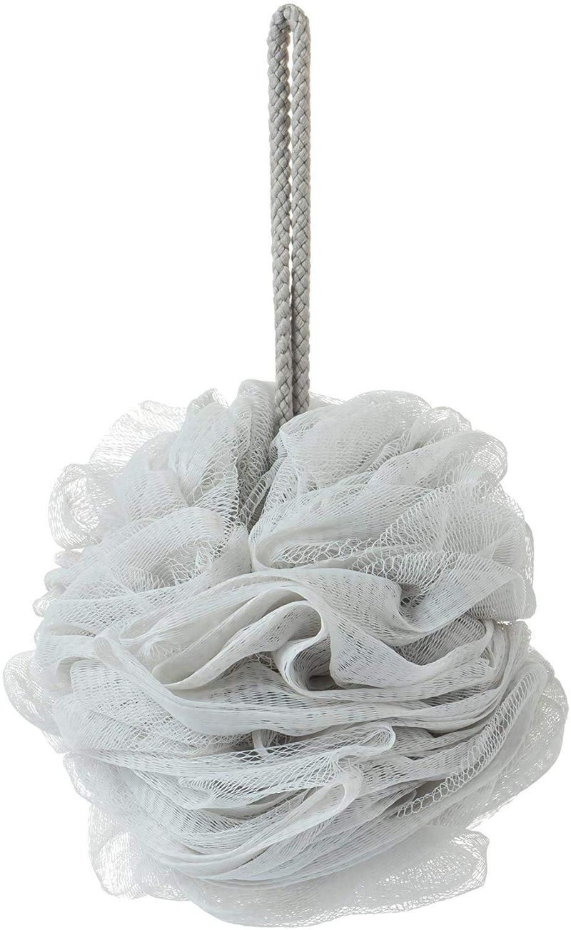 Four Season Combo of Loofah Ball and Loofah with handle Shower Sponge Loofahs Mesh Pouf Soft Body Scrubber,Exfoliating Bath for Women and Men for Silky Skin,Full Cleanse,Rich Lather [Color May Vary] - Image 3