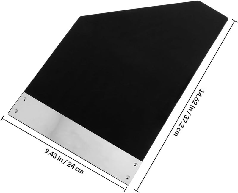 Seasonal & permanent compatible Healeved Universal Car Mud Flaps 2pcs Set with Plastic and Metal Edge, Vehicle Front and Rear Mudguards for Trucks and Pickup Trucks, Black Splash Guards for All-Season Protection Gulf popular simple design - Image 2