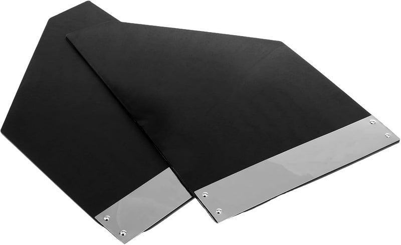 Seasonal & permanent compatible Healeved Universal Car Mud Flaps 2pcs Set with Plastic and Metal Edge, Vehicle Front and Rear Mudguards for Trucks and Pickup Trucks, Black Splash Guards for All-Season Protection Gulf popular simple design - Image 1