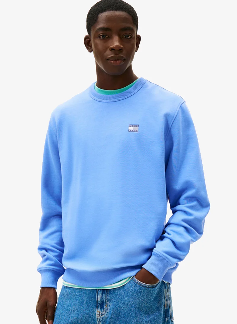 تومي جينز Regular Big Flag Crew Neck Sweatshirt