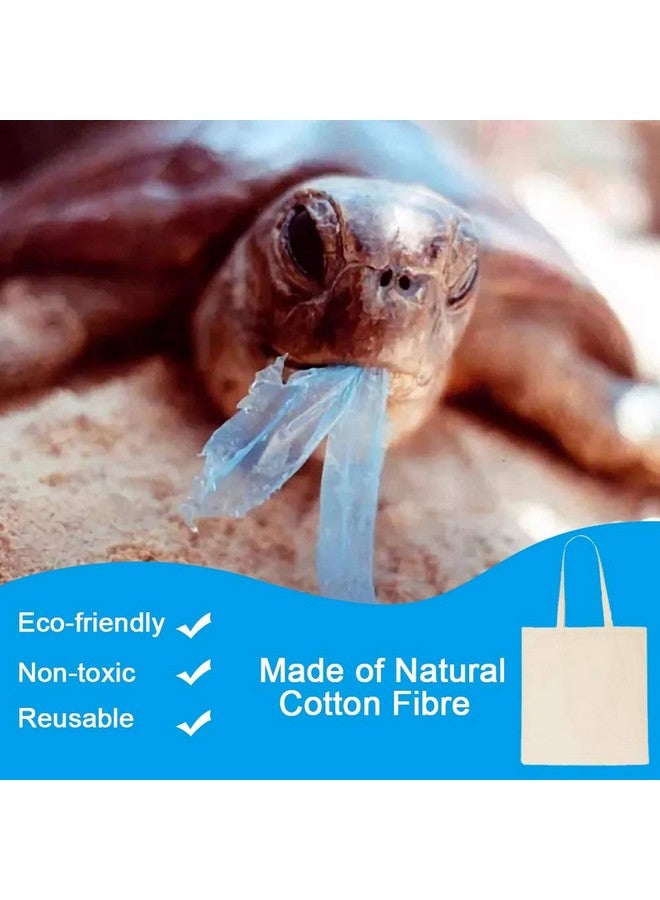 FunisFun 12 Pack Blank Canvas Tote Bags Bulk Reusable Shopping Grocery Bag for Crafts with a PTFE Teflon Sheet DIY - Image 5