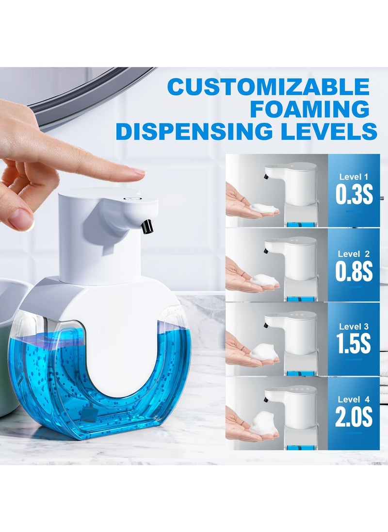 Dominy Automatic Foaming Soap Dispenser 15oz/420ml Foaming Hand Sanitizer Touchless Wall Mount with 4levels Adjustable Free Touch Electric Soap Dispenser Rechargeable with Sensor for Bathroom Kitchen  - Image 2