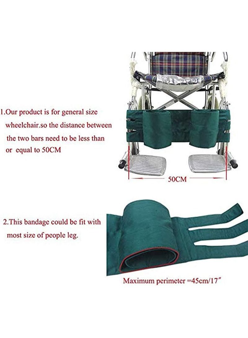 HaLunhi Wheelchair Leg Restraint - Safety Transport Foot Support Belt Straps Adjustable for Elderly and Disabled Accessories - Image 2