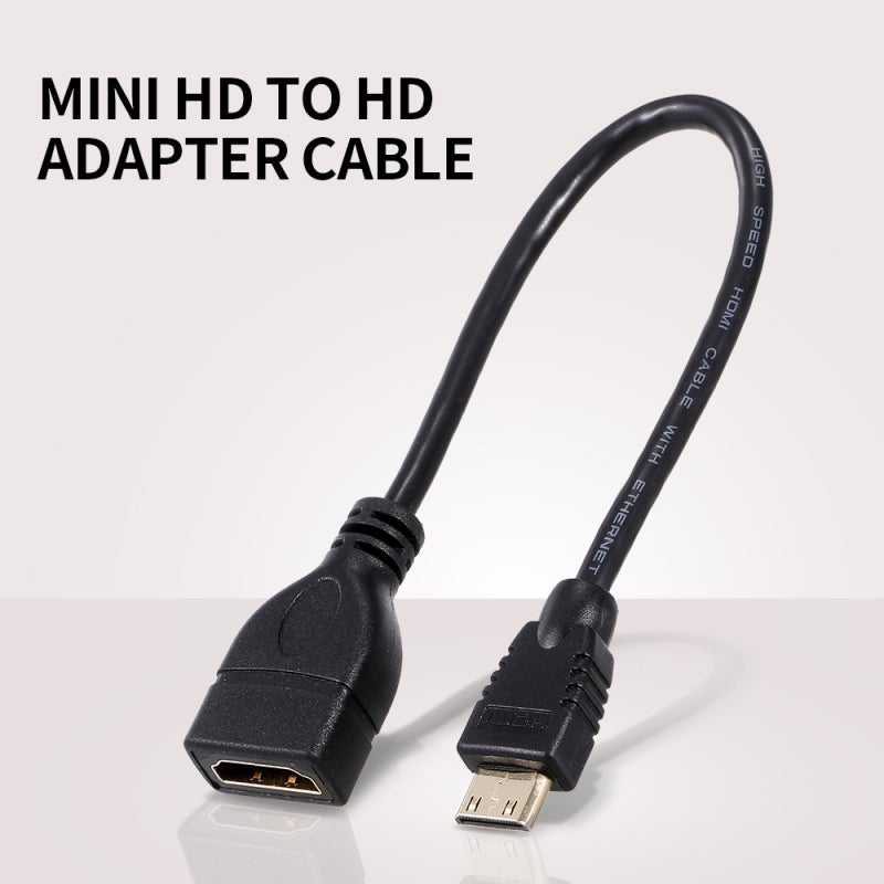 Mini Hd to Hd Cable: 1080P Resolution, Plug-and-Play, Black - Stable Signal Transmission, Portable Short-Line Design for Home Entertainment & Screen Expansion - Image 3