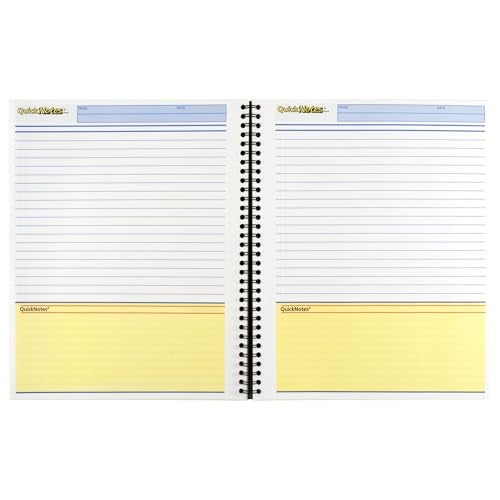 Cambridge Limited Business Notebook with QuickNotes, Legal Ruled Paper, 8" x 11", 80 Sheets, Flexible Soft Touch Cover, Wirebound, Gray (06066) - Image 2
