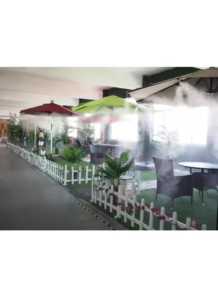 نظام الضباب عالي الضغط FG-700 الجديد، 3 مكابس 70 بار، 1000 رطل/بوصة مربعة، محرك تيار مستمر 1200 واط، 50-60 هرتز، قابس المملكة المتحدة 7.0 لتر/دقيقة، 120 قطعة، نظام فوهات 0.20 مم، أنبوب نايلون (140 متر)، مضخة نظام ضباب عالي الضغط، نظام رش الحديقة، نظام الضباب - Image 5