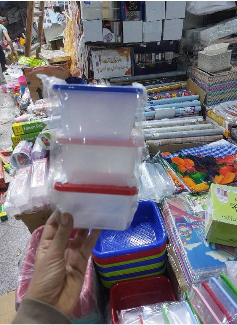 Plastic Food Container 3 Piece Set small