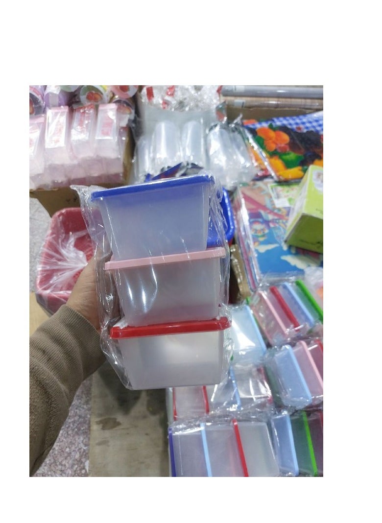 Plastic Food Container 3 Piece Set small