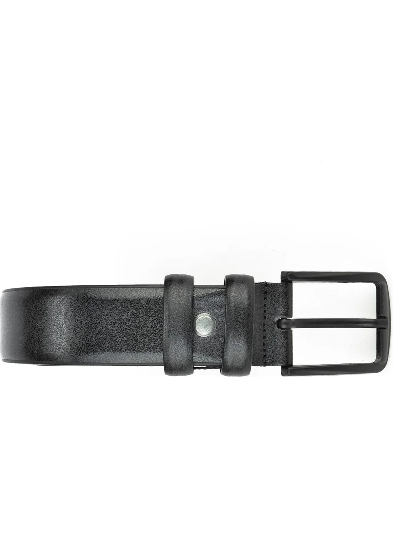 Ziya , Faux Leather 3.5 cm Men's Belt 141980Z101 Black