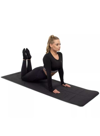 Premium Quality Sports Yoga Mat (Black) - Eco-Friendly and Non-Slip Yoga Mat - Double-Sided Design, Perfect Thickness for Comfort, Latex and Harmful Material Free - Your Perfect Companion for All Your Yoga, Pilates, and Home Workouts - Waterproof and Moisture Resistant, Durable and Long-Lasting _ Exercise Mat - exercise mat-sports mat- Sports equipment - pzsku/Z1B94FC806329EC47130FZ/45/1751294679/2c0c46b5-488c-422d-82ef-7383d6df43e3