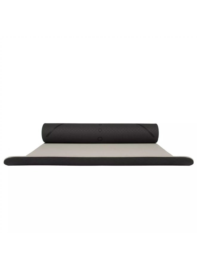 Premium Quality Sports Yoga Mat (Black) - Eco-Friendly and Non-Slip Yoga Mat - Double-Sided Design, Perfect Thickness for Comfort, Latex and Harmful Material Free - Your Perfect Companion for All Your Yoga, Pilates, and Home Workouts - Waterproof and Moisture Resistant, Durable and Long-Lasting _ Exercise Mat - exercise mat-sports mat- Sports equipment