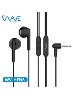 In Ear Wired Earphones: Premium Sound with Noise Isolation, Inline Mic, and Multifunction Control, Black