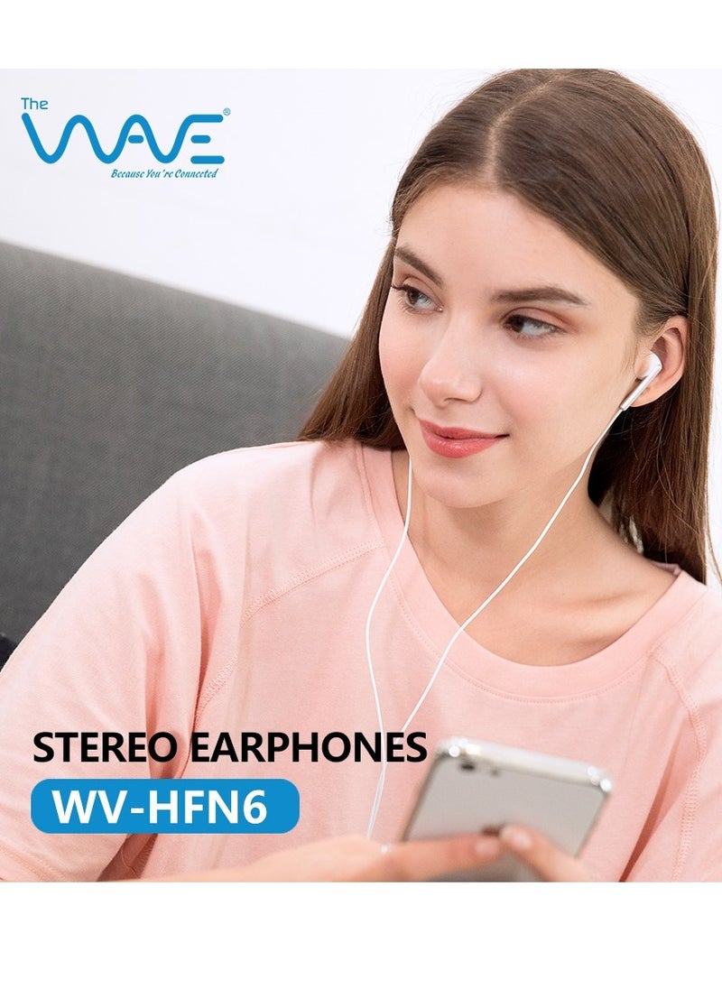 Wave - In Ear Wired Earphones: Premium Sound with Noise Isolation, Inline Mic, and Multifunction Control, Black - Image 1