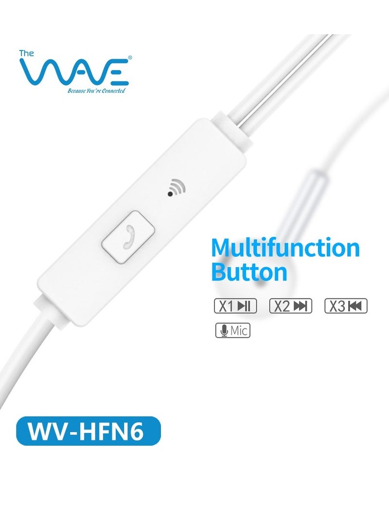 Wave - In Ear Wired Earphones: Premium Sound with Noise Isolation, Inline Mic, and Multifunction Control, Black - Image 1