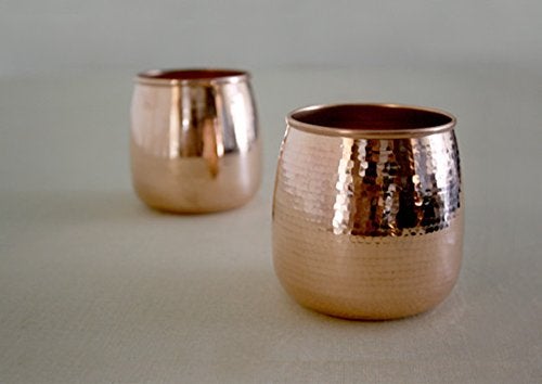 Coppre Copper Tumbler Convex an Important Home and Office Essential - Image 1