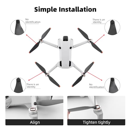 HeiyRC 16Pcs Mini 4 Pro/Mini 3 Pro Propellers,For DJI Mini 4 Pro/Mini 3 Pro Accessories Quick-Release Replacement Blades Props Wings - Image 4