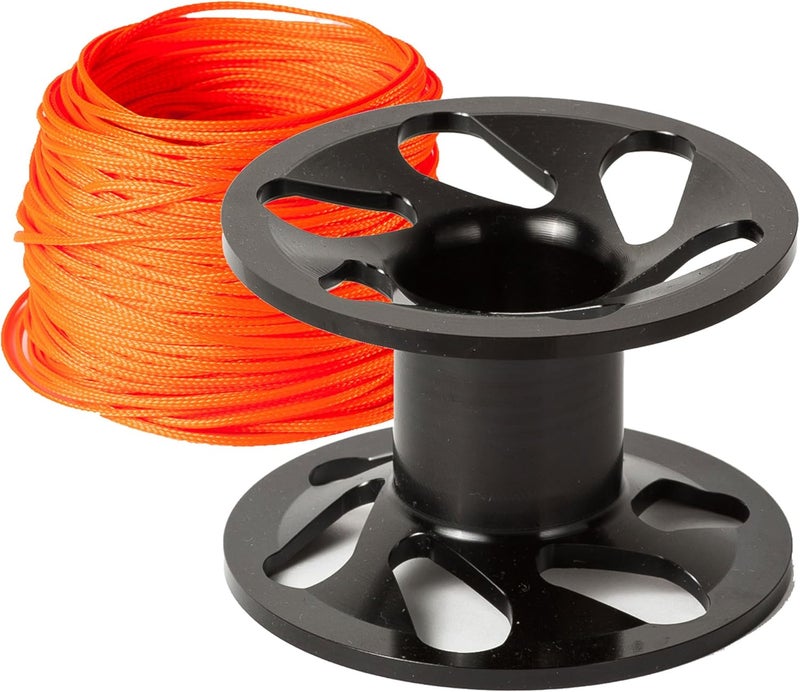 Gear Up Guide Superlight Aluminum Dive Reel 100 Feet of Scuba Line Mussel that Perfectly Complements the Environment, Mussel - Image 1
