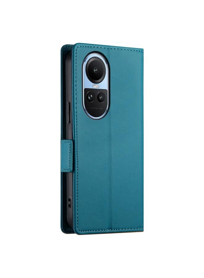 S-TOP Case For OPPO Reno10 / Reno10 Pro Global Side Buckle Magnetic Frosted Leather Phone Case - Image 3