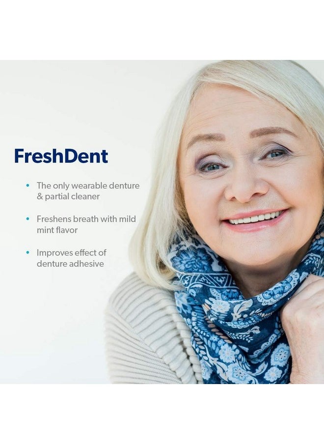 EverSmile Freshdent Denture & Partial Denture Cleaner And Teeth Whitening Spray, Fast-Acting Alternative To Denture Cleaner Tablets And Spray Eliminates Bacteria And Freshens Breath - Mint Flavored  - Image 2