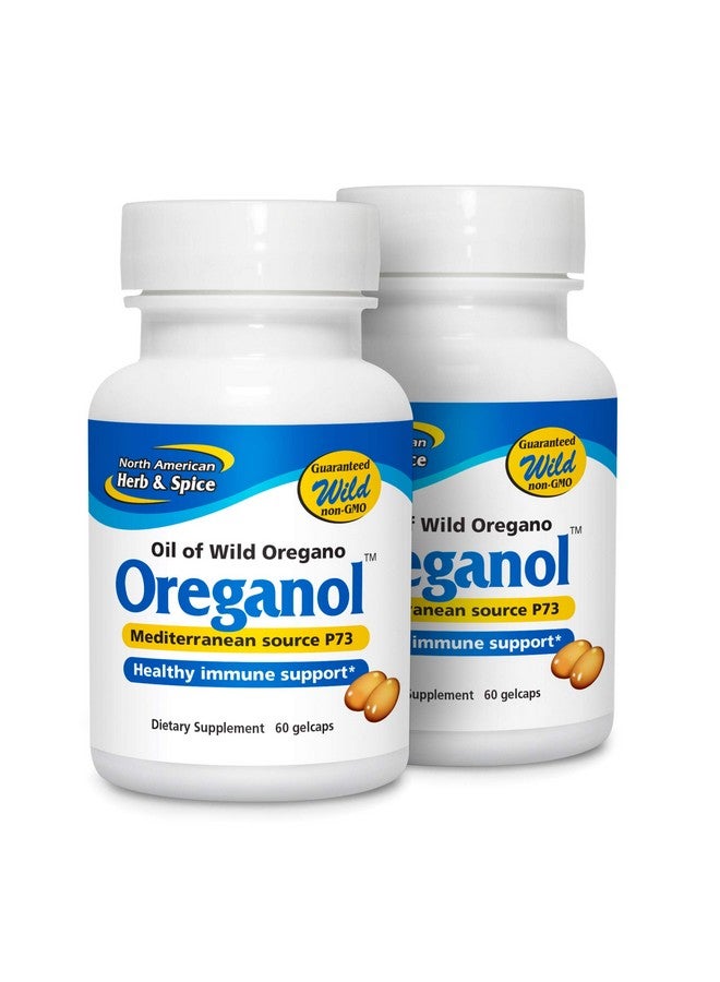 North American Herb & Spice Oreganol P73 (2 Pack) 60 Softgels Immune System Support Unprocessed Vegan Friendly Wild Oregano Mediterranean Source Nongmo 120 Total Servings - Image 2