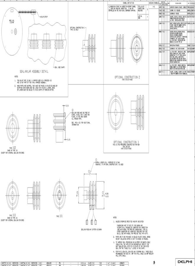 دلفي أغطية أسلاك موصلات Weatherpack من دلفي الأصلية رقم 15324980، مقاس 14-16 - عبوة من 50 قطعة - Image 2