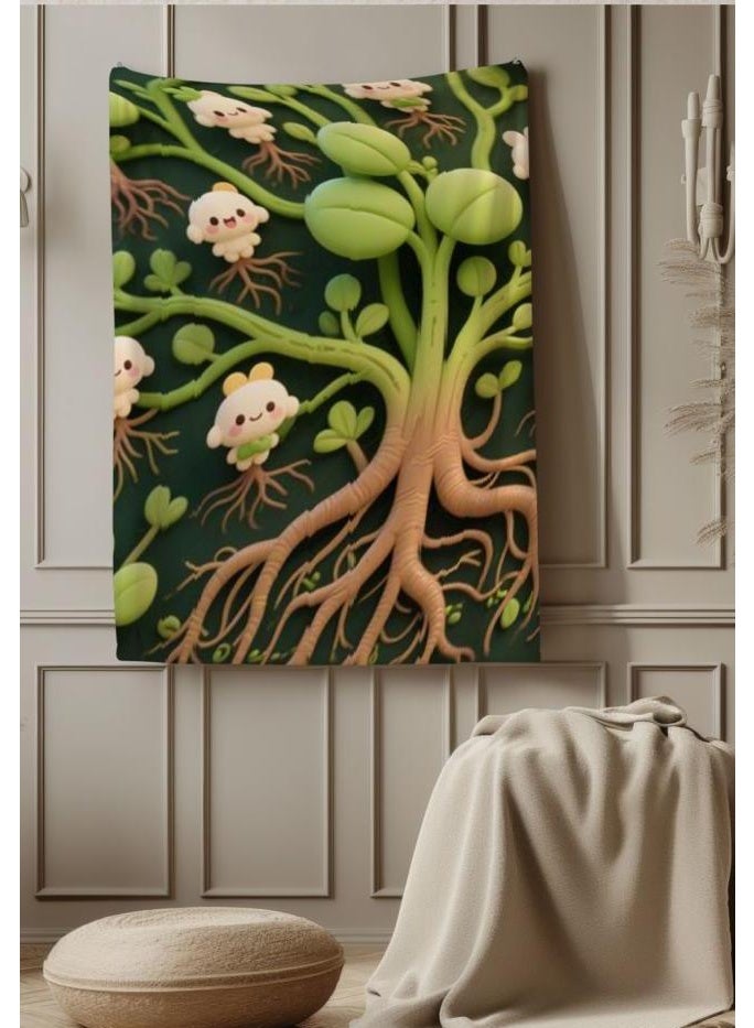 عام بطانية رقيقة من الفانيلا الكرتونية للأطفال والرضع (دافئة ومريحة، ومناسبة للنوم والألعاب) 70 سم * 100 سم - Image 4