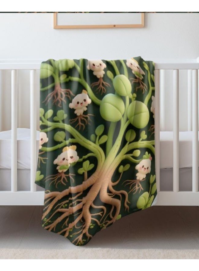 عام بطانية رقيقة من الفانيلا الكرتونية للأطفال والرضع (دافئة ومريحة، ومناسبة للنوم والألعاب) 70 سم * 100 سم - Image 3