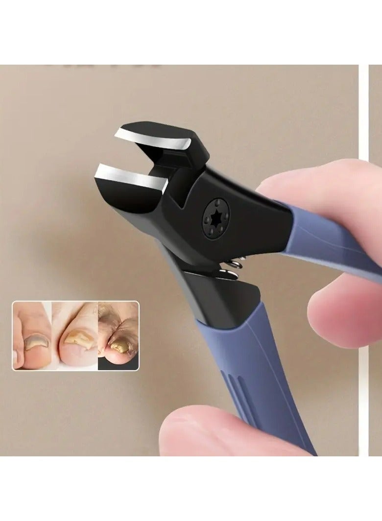 ORiTi مقص أظافر محترف من الفولاذ المقاوم للصدأ مع غطاء مضاد للرذاذ وقاطع حاد - Image 1