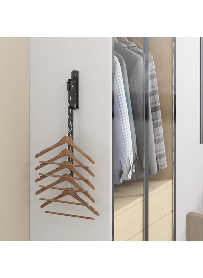 Relex Wall Mounted Clothes Drying Rack, Foldable Laundry Hanger Wall Mount, Wall Clothes Rack for Laundry Room, Clothes Hanger Indoor, Perfect for Small Spaces, Matte Black - Image 4