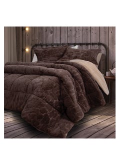 Family Bed quilt set Spanish fur 3 pieces size 220 x 240 cm model 694 from Family Bed  - Image 1