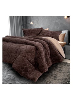 Family Bed quilt set Spanish fur 3 pieces size 220 x 240 cm model 694 from Family Bed  - Image 2
