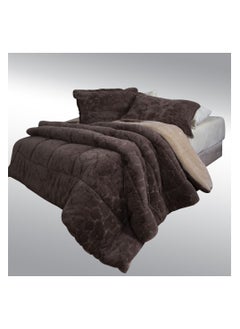 Family Bed quilt set Spanish fur 3 pieces size 220 x 240 cm model 694 from Family Bed  - Image 3