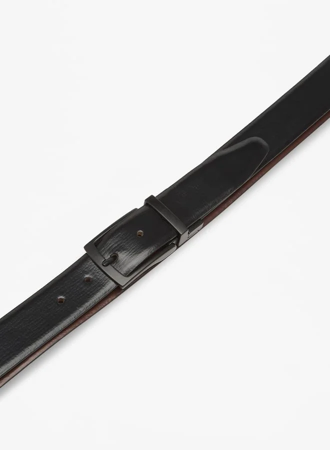 DUCHINI Men Solid Belt with Pin Buckle Closure