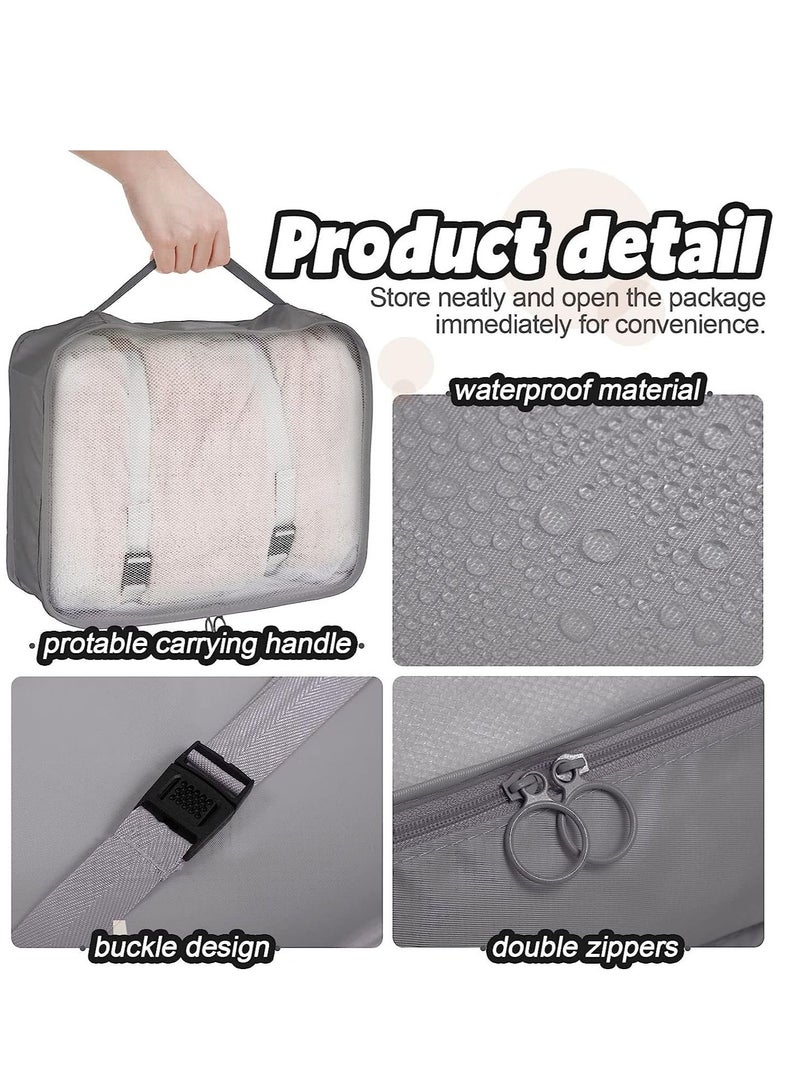 Y&D 16 Set Packing Cubes Luggage Organizer Bags Travel Suitcases Organizers with Toiletry Bag and Shoes  - Image 4