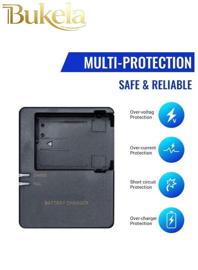 كيلا شاحن بطارية سريع LC-E8 متوافق مع بطارية LC-E8 LP-E8 لكاميرات Canon EOS Rebel T2i T3i T4i T5i 550D 600D 650D 700D X4 X5 X6 X6i X7i، غير مخصص لكاميرات Rebel T2 وT3 وT4 وT5 - Image 2